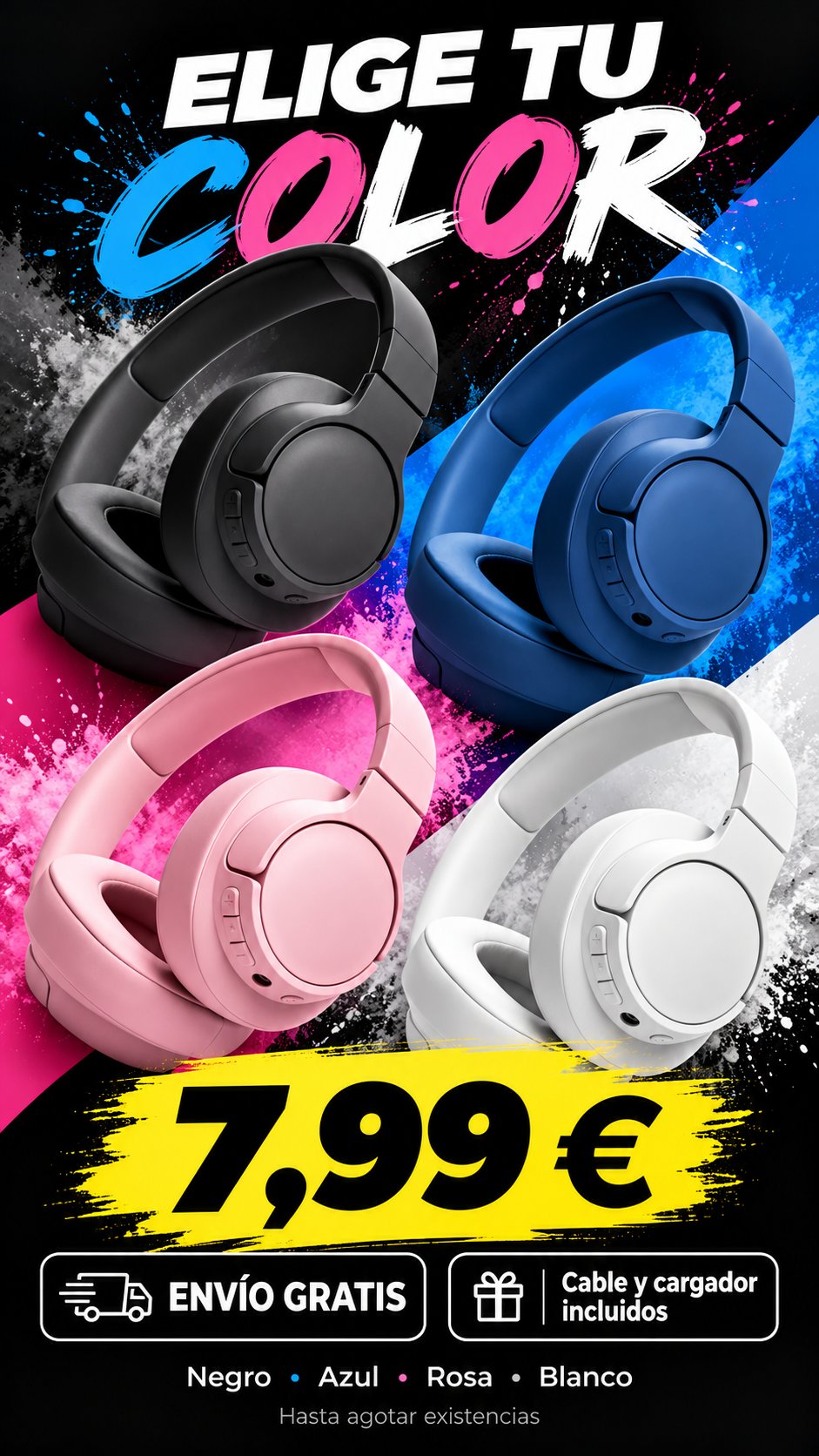 Campaña de los cuatro colores de cascos de diadema